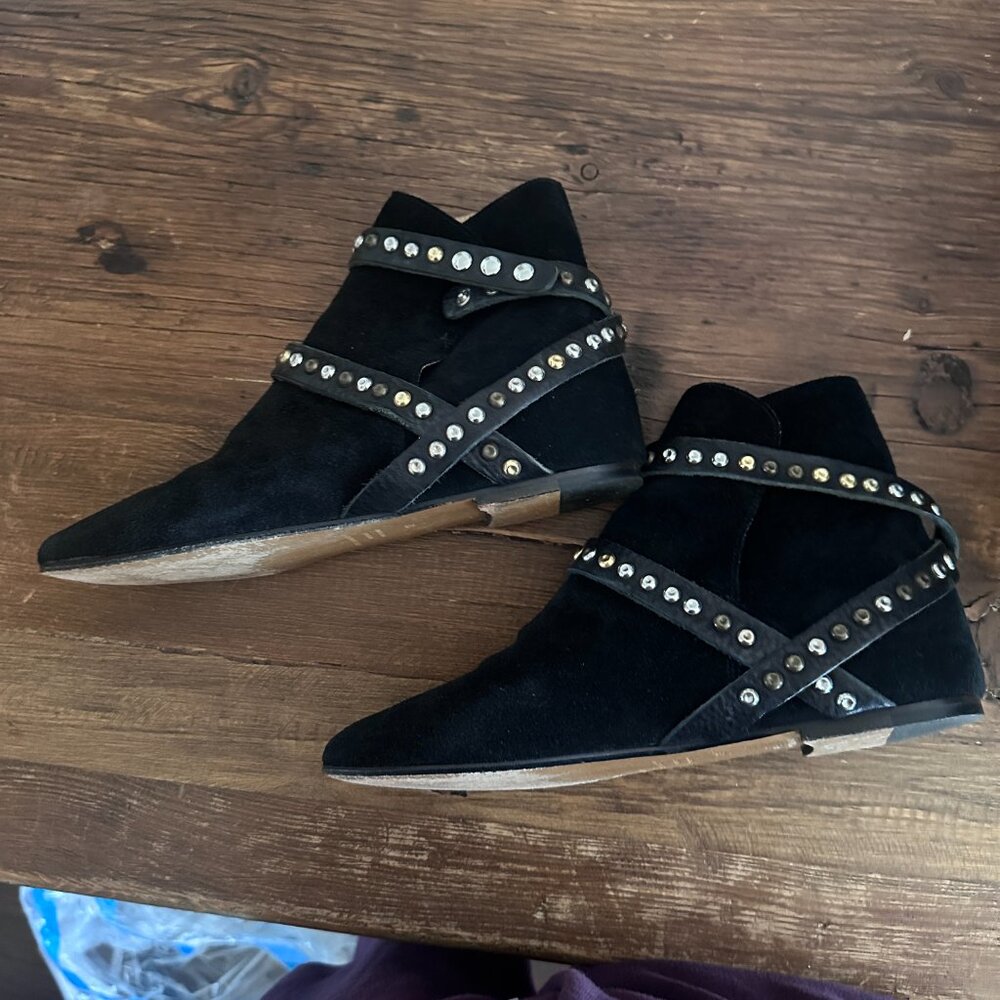 ISABEL MARANT "Hey Jude" suede booties with studs ~ pre-owned, size 39! - Picture 5 of 6